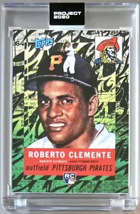 TOPPS PROJECT 2020 #239 ROBERTO CLEMENTE by TYSON BECK 1955 PIRATES * FREE SHIP - Picture 1 of 3
