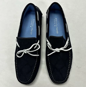 $235 Nuevos Mocasines de Conducción DONALD J PLINER Hearst Para Hombre Talla 9.5 EE. UU. Informales Azul Marino - Imagen 1 de 7