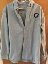 Gear For Sports Vintage Rolling Rock Long Sleeve Shirt XL Blue And White Plaid