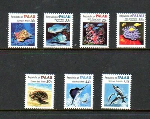 Palau Briefmarken - Scott #'s 75-81,83 (kompletter Satz) - postfrisch - Sea Life - Bild 1 von 1