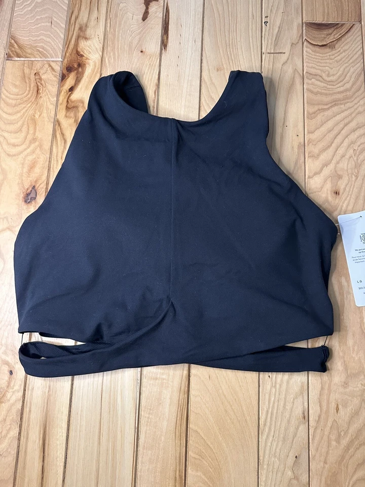 ATHLETA Conscious Cut Out Crop D-DD Tank Top M Medium | Black #988051