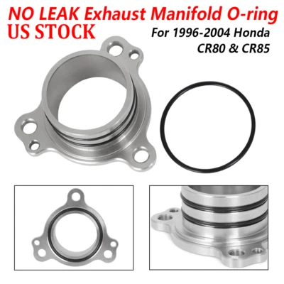 Colector de escape EE. UU. junta tórica brida de acero inoxidable sin fugas para Honda CR80 CR85 1996-04 Foto 1 de 4
