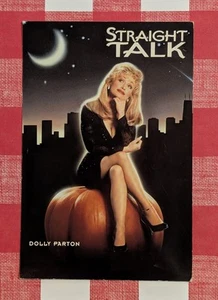 Vtg 1992 Dolly Parton "Straight Talk" Soundtrack Promo Postcard - 90s Movie Ad - Picture 1 of 9