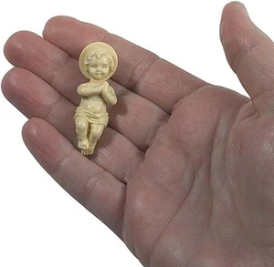 Regalos Religiosos Jesucristo Niño Estatuilla 1 3/4 Pulgadas Plástico Bebé para Belén - Imagen 1 de 12