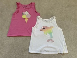 H&M Vest Tops Age 4-6 Excellent Condition - Picture 1 of 6