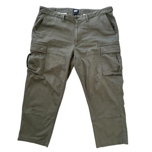 Lands' End Men's Cargo Pants Size 42x27 Traditional Fit Olive Green - Picture 1 of 11