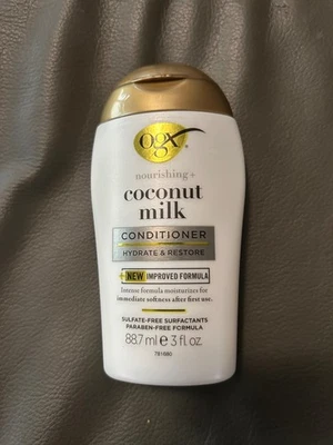 NEW OGX Nourishing + Coconut Milk Conditioner Hydrate & Restore 3 oz Travel Size - Image 1 of 2
