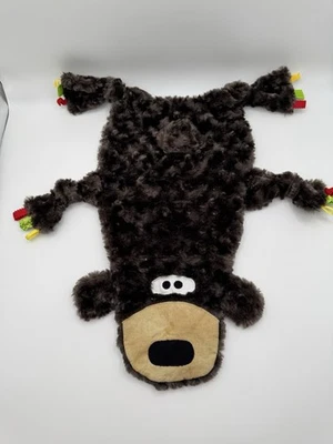 Manta de seguridad Baby Lovey Brown Bear etiquetas Blankie hecha a mano abejas VER FOTOS Foto 1 de 4