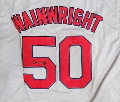 Adam Wainwright Signed Autographed Gray Authentics St Louis Cardinals Jersey  - Image 1 of 4