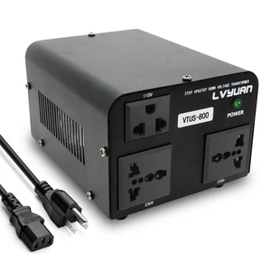 800W Spannungswandler Wandler 110V/220V Step Up & Down für US EU Reisen - Bild 1 von 7