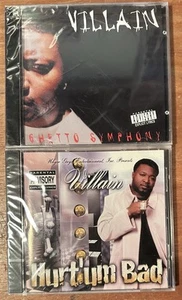 Villain 2 CD Lot: Ghetto Symphony & Hurt’um Bad Brand New Sealed - Picture 1 of 3