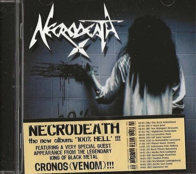 NECRODEATH - 100% Hell - Black Metal Thrash Speed Metal Music CD Foto 1 de 2