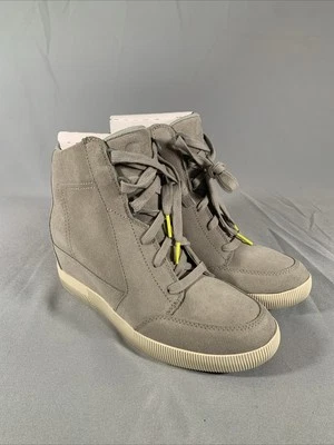 Sorel Women, Out 'N About Wedge Boots, Dove/Quarry Size 8 - Image 1 of 4