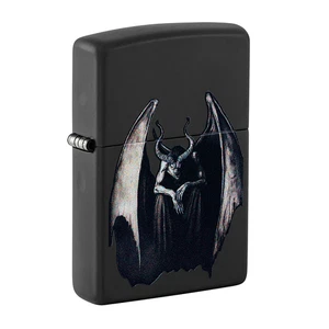 Original Zippo Demon Monster Design Black Matte Lighter, Refillable & Windproof - Picture 1 of 5