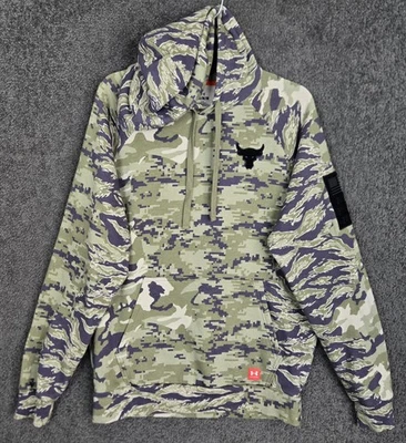 Sudadera con Capucha Under Armour Project Rock Para Hombre Mediana Suelta Día de los Veteranos Camuflada 1373582 289 Foto 1 de 4