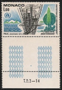 Mónaco #1089 (A314) en estado bastante bueno MNH - 1977 1fr contaminación industrial - Imagen 1 de 1