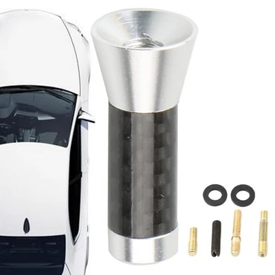 Car Roof Carbon Antenna 3.5cm Car Windshield Antenna Metal Car Styling Antenna - Image 1 of 4
