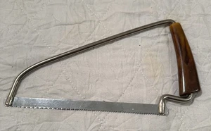 Vintage Metzger Knochensäge 7,5" Klinge marmoriert Bakelit Griff Küchenwerkzeug KOSTENLOSER VERSAND - Bild 1 von 8