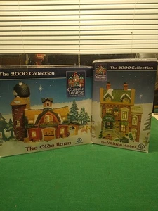 Carole Towne Collection 2000 Holiday Light The Olde Barn & The Village Hotel NIB - Picture 1 of 15