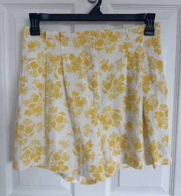 Pantalones cortos Ann Taylor para mujer bolsa de papel limón talla 6 Foto 1 de 4