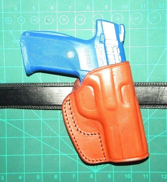 Tagua CDH3-352 RH Brown Leather CROSSDRAW Holster for Ruger SR9 SR40 9E - Image 1 of 4