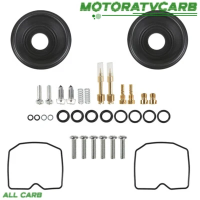 2 Carburetor Rebuild Kit Plunger Diaphragm For Kawasaki EN450A 454 LTD 1985-1990 - Image 1 of 4