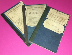 National Exchange Bank Boston  Journals  Eben C. Bailey  dated 1855, 1876, 1881 - Picture 1 of 11