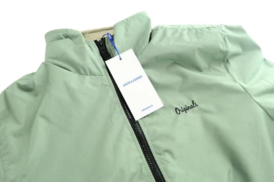 Chaqueta JACK & JONES Para Hombre Jorcooper M Verde Ligera Forrada Con Logo - Imagen 1 de 4
