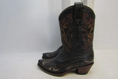 Botas vaqueras occidentales Corral para mujer talla 7 M de cuero marrón con incrustaciones de guepardo Foto 1 de 4