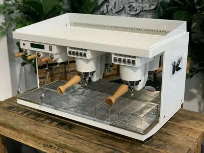ELEKTRA KUP 2 ГРУППЫ СОВЕРШЕННО НОВЫЙ БЕЛЫЙ ЭСПРЕССО КОФЕМАШИНА КОММЕРЧЕСКОГО КАФЕ BARI - Изображение 1 из 4