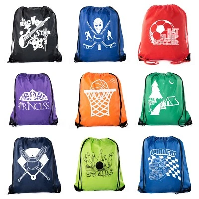 MATO & HASH Goodie Bags for Kids | Drawstring Gift Bags with Logo for Bdays, Parties + More