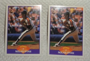 NOLAN RYAN 1989 SCORE--#300--(( TWO CARDS ))--L@@K - Picture 1 of 2
