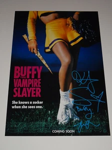 BUFFY THE VAMPIRE SLAYER CAST SIGNED AUTOGRAPHED X2 12X18 PHOTO POSTER SWANSON - Picture 1 of 3