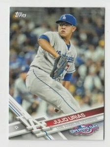 (10) Julio Urias 2017 TOPPS OPENING DAY CARD LOT #186 LOS ANGELES DODGERS - Picture 1 of 1