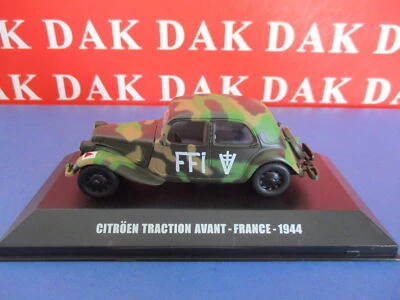 Die cast 1/43 Modellino Auto Citroen Traction Avant FFI France 1944 - Immagine 1 di 3