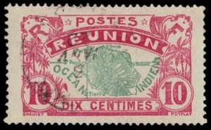 REUNION 65 - Colonial Map of Reunion "1907 Printing" (pa81841) - Picture 1 of 1