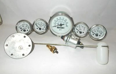 Gauges Kit- 85 mm Speedometer-Elec Temp Oil -Fuel  Volt - Senders  Sending unit Foto 1 de 3