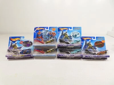 Mattel Lot of 6 Hot Wheels DC Superman & Batman Die Cast NIB 8746  - Image 1 of 4