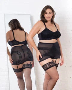 Rago 619 Shapette Control Panty with Contour Bands Black S - Picture 1 of 2