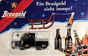 Braugold Biertruck Sammeltruck Werbetruck Ein Braugold zieht immer Unimog OVP - Bild 1 von 3
