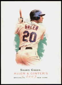 2007 Topps Allen & Ginter #99 Shawn Green New York Mets - Foto 1 di 2