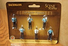 BACHMANN SCENE SCAPES POLICE SQUAD O SCALE FIGURES