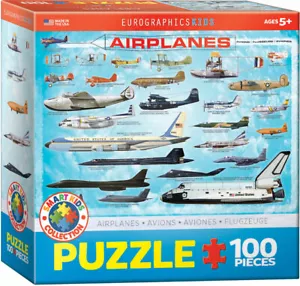 Eurographics Jigsaw Puzzle Airplanes Smart Kids Collection 100 Pieces - Picture 1 of 2