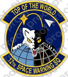 STICKER USAF 12th SPACE WARNING SQUADRON - Picture 1 of 1