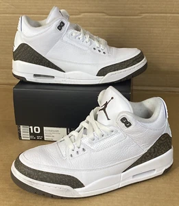 Air Jordan Retro 3 Nike Herren Größe 10 Mokka weiß braun 2018 136064-122 gebrauchte Box - Bild 1 von 24