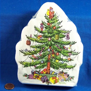 Spode RC Gibson Xmas Tree Shaped Paper Lunch Size Napkins 40 Count 3-Ply Pkt New - Picture 1 of 4
