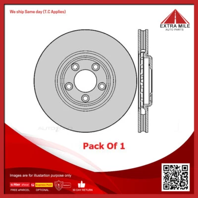 Front Brake Disc Rotor For Jaguar S Type X200 3.0L/2.05L/4.2L, XJ8 X350 3.6L - image 1 of 2