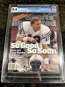 1999 Sports Illustrated CGC 9.4 Peyton Manning First Pro Cover Newsstand - Picture 1 of 3