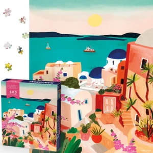 Rompecabezas Santorini - Isla Griega 500 piezas para adultos, adolescentes y familias - Imagen 1 de 12