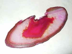 - Minerali Grezzi Cristalloterapia - FETTA AGATA FUCSIA (80) - Picture 1 of 1